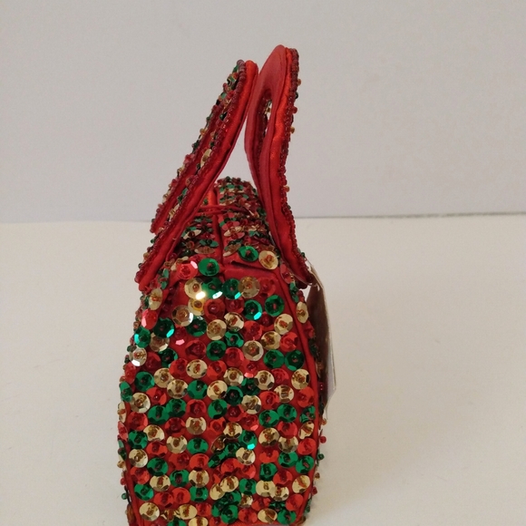 Crystal Temptations Sequin Double Handle HandBag - Picture 3 of 8